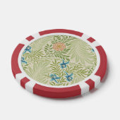 William Morris Larkspur Floral Pattern Poker Chips (Enkel)