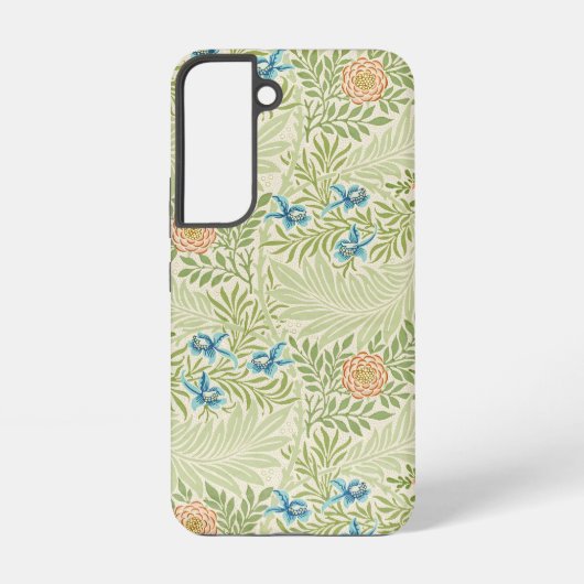 William Morris Larkspur Floral Pattern Samsung Galaxy Hoesje (Achterkant)