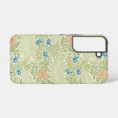 William Morris Larkspur Floral Pattern Samsung Galaxy Hoesje (Achterkant horizontaal)