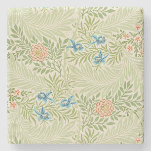 William Morris Larkspur Floral Pattern Stenen Onderzetter