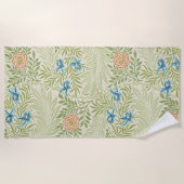 William Morris Larkspur Floral Pattern Strandlaken (Voorkant)