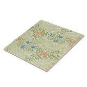 William Morris Larkspur Floral Pattern Tegeltje (Zijkant)