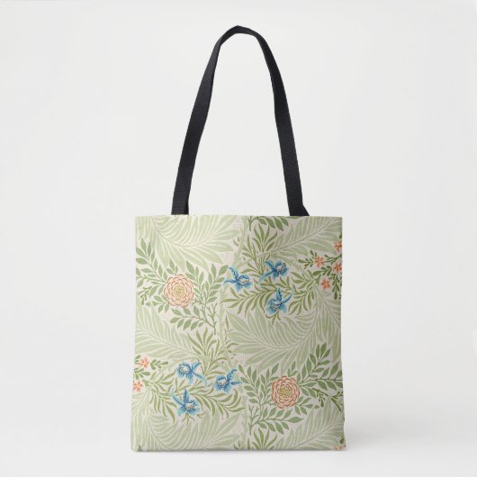 William Morris Larkspur Floral Pattern Tote Bag (Voorkant)