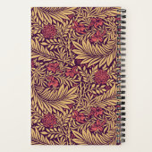  William Morris Larkspur Patroon Monogram Notitieboek (Achterkant)