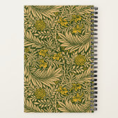  William Morris Larkspur Patroon Monogram Notitieboek (Achterkant)