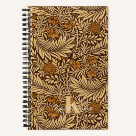 William Morris Larkspur Patroon Monogram Notitieboek