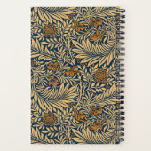 William Morris Larkspur Patroon Monogram Notitieboek (Achterkant)