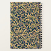  William Morris Larkspur Patroon Monogram Notitieboek (Achterkant)