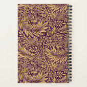 William Morris Larkspur Patroon Monogram Notitieboek (Achterkant)