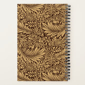  William Morris Larkspur Patroon Monogram Notitieboek (Achterkant)
