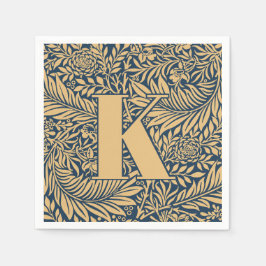 William Morris Larkspur Patroon Monogram Servet