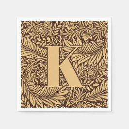 William Morris Larkspur Patroon Monogram Servet