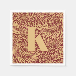 William Morris Larkspur Patroon Monogram Servet