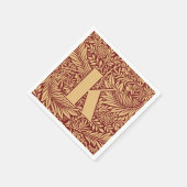 William Morris Larkspur Patroon Monogram Servet (Hoek)