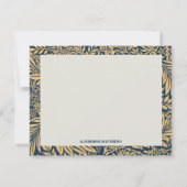  William Morris Larkspur Patroon Note Kaart Notitiekaartje (Achterkant)