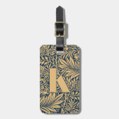William Morris Larkspur Pattern Bagagelabel (Voorkant verticaal)