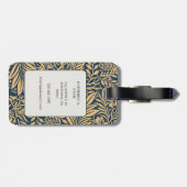 William Morris Larkspur Pattern Bagagelabel (Achterkant horizontaal)