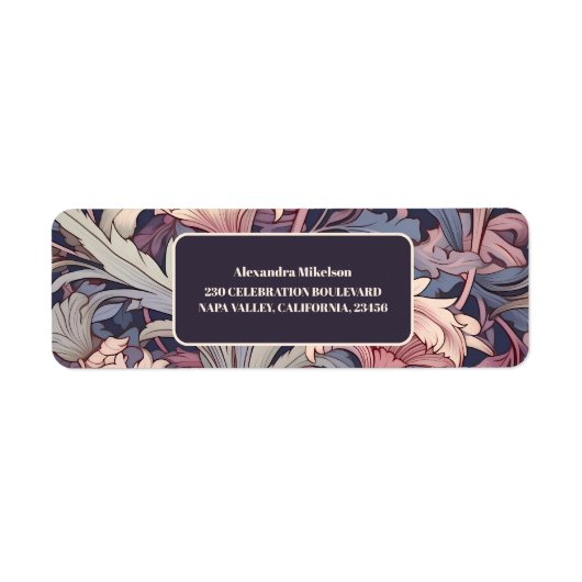  William Morris Lavender Bridal Etiket (Voorkant)