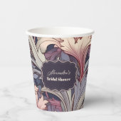 William Morris Lavender Bridal Papieren Bekers (Voorkant)