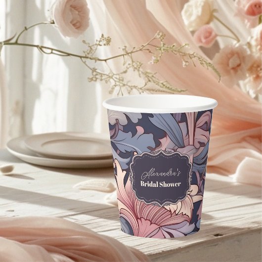 William Morris Lavender Bridal Papieren Bekers