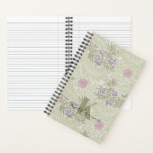 William Morris Lavender & Roze Larkspur Patroon Notitieboek (Binnen)