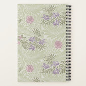 William Morris Lavender & Roze Larkspur Patroon Notitieboek (Achterkant)