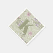 William Morris Lavender & Roze Larkspur Patroon Servet (Hoek)