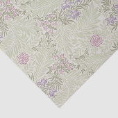 William Morris Lavender & Roze Larkspur Patroon Tissuepapier (Detail)