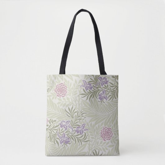 William Morris Lavender & Roze Larkspur Patroon Tote Bag (Voorkant)