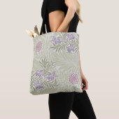 William Morris Lavender & Roze Larkspur Patroon Tote Bag (Dichtbij)