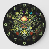 William Morris Leaves en Flowers Grote Klok (Voorkant)