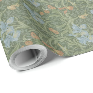 William Morris  Leaves Floral Bird Iris Cadeaupapier