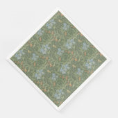 William Morris  Leaves Floral Bird Iris Servet (Hoek)