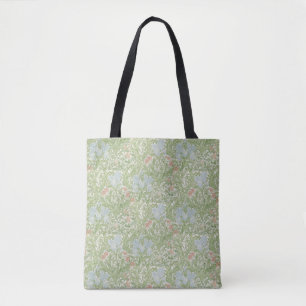 William Morris  Leaves Floral Bird Iris Tote Bag