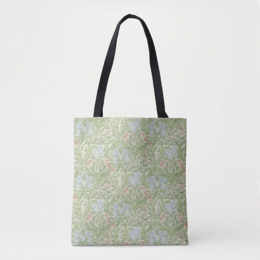 William Morris  Leaves Floral Bird Iris Tote Bag (Voorkant)