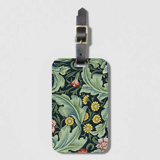 William Morris - Leicester  bloemontwerp Bagagelabel (Voorkant (verticaal))