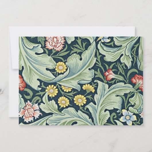 William Morris - Leicester  bloemontwerp Kaart (Voorkant)
