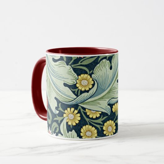 William Morris - Leicester bloemontwerp Mok (Voorkant links)