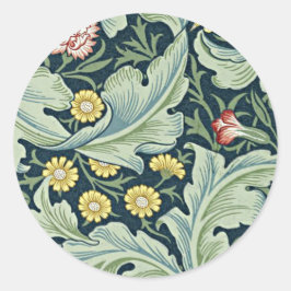 William Morris - Leicester  bloemontwerp Ronde Sticker