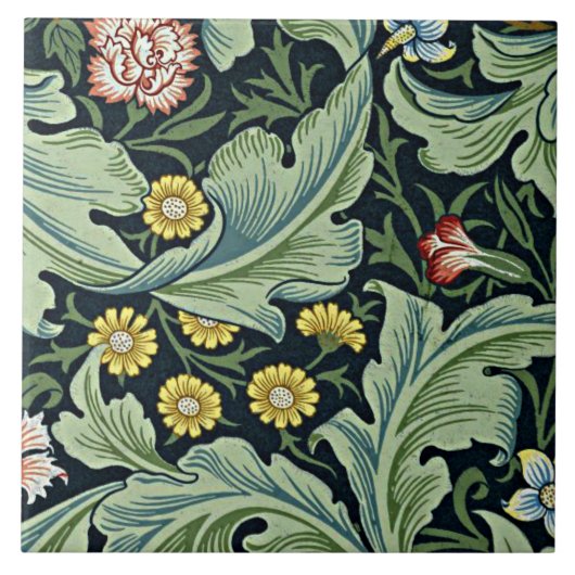 William Morris - Leicester Ceramic Tile Tegeltje (Voorkant)