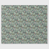 William Morris Leicester Leaves Flowers Carnance Cadeaupapier (Vlak)