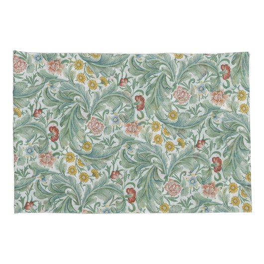 William Morris Leicester Leaves Flowers Carnance Kussensloop (Achterkant-Rechts)