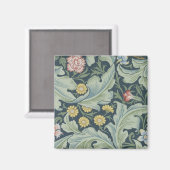 William Morris Leicester Leaves Flowers Carnance Magneet (Voorkant / Achterkant)