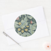 William Morris Leicester Leaves Flowers Carnance Ronde Sticker (Envelop)