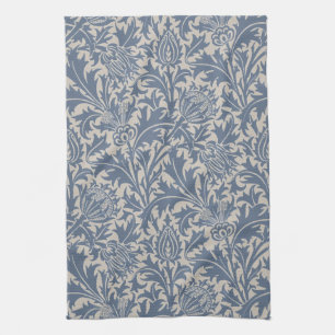 William Morris Leiste Blau Distel Behang Theedoek