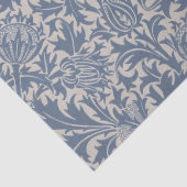 William Morris Leiste Blau Distel Behang Tissuepapier (Detail)