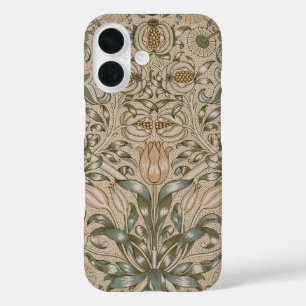 William Morris Lelie en Granaatappel Bloempatroon iPhone 16 Hoesje