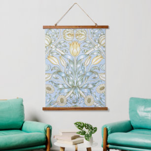 William Morris lelie en granaatappel bloempatroon Hangend Wandkleed