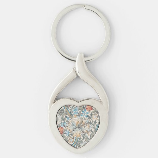 William Morris lelie sleutelhanger (Voorkant)
