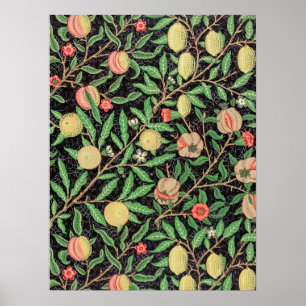 William Morris Lemon Pattern Victoriaans ontwerp Poster